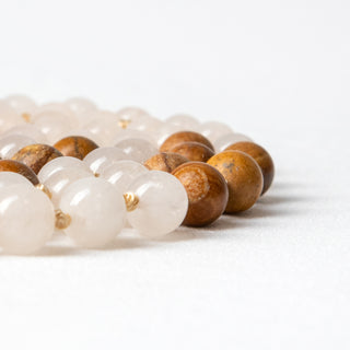 Taurus | Rose Quartz Jasper Mala