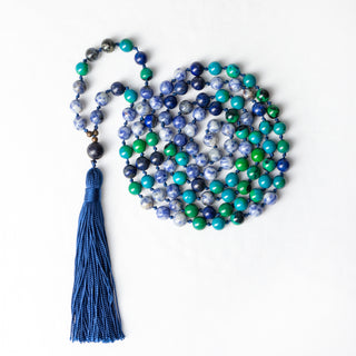 Aquarius | Chrysocolla Lapis Lazuli Mala