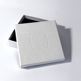 White gift box with logo