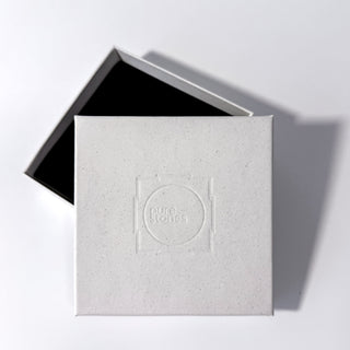 White gift box with logo