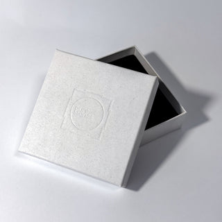 White gift box with logo